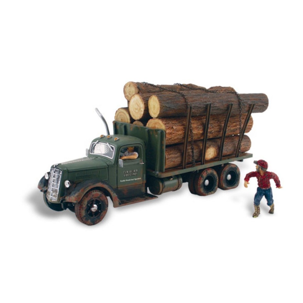 HO 1:87 Scale‎ Woodland Scenics AutoScenes #AS5553 Tim Burr Logging Truck